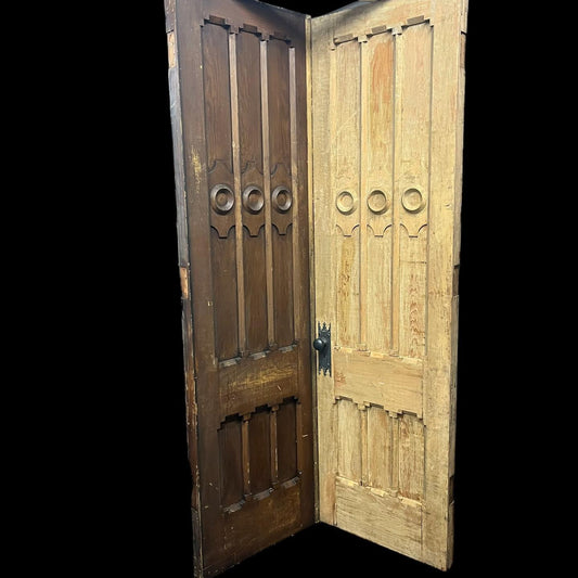 Antique c. 1860s Church Double Doors - Almost 8’ Tall