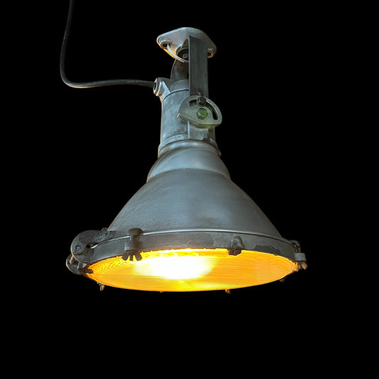 Vintage Industrial Crouse Hinds Aluminum Explosion-proof Light - Rewired