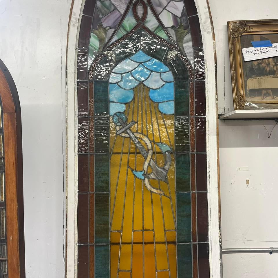 Antique (150 years old) Stained Glass Window