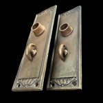 Load image into Gallery viewer, Antique Yale Cast Bronze Door Hardware Set Double Passage Lock From First National Bank
