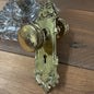 Antique Victorian Brass Knobset w/Backplates
