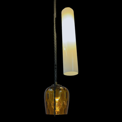 Custom Made Mid-Century Pendant Light - New Hardware/Wiring