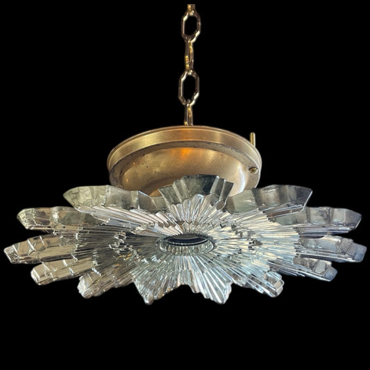 Vintage Art Deco Starburst Light