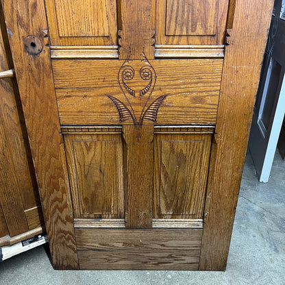 Solid Oak Antique Victorian Door