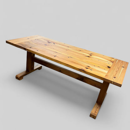 Custom Made Table Made From Reclaimed Antique Pine Table