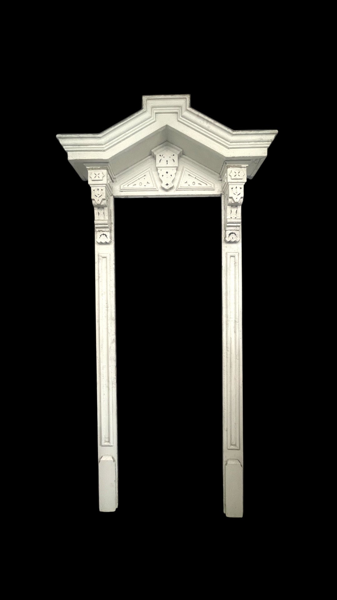 Antique Window Surround and Pediment from 1858 Victorian House