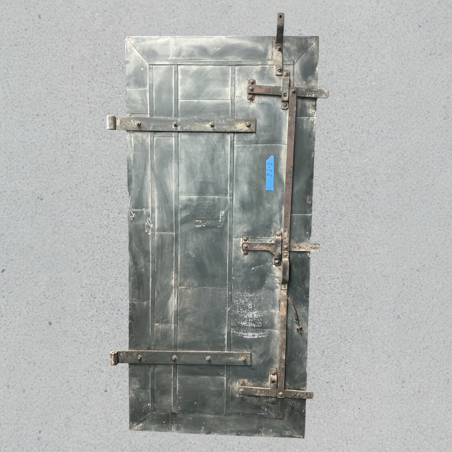 Antique Steel Wrapped Fire Door