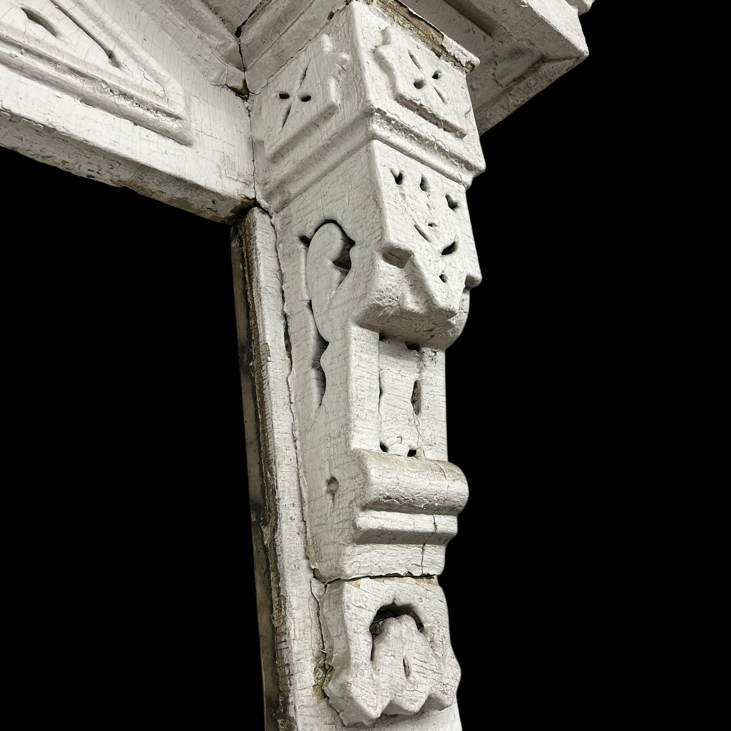 Antique Window Surround and Pediment from 1858 Victorian House