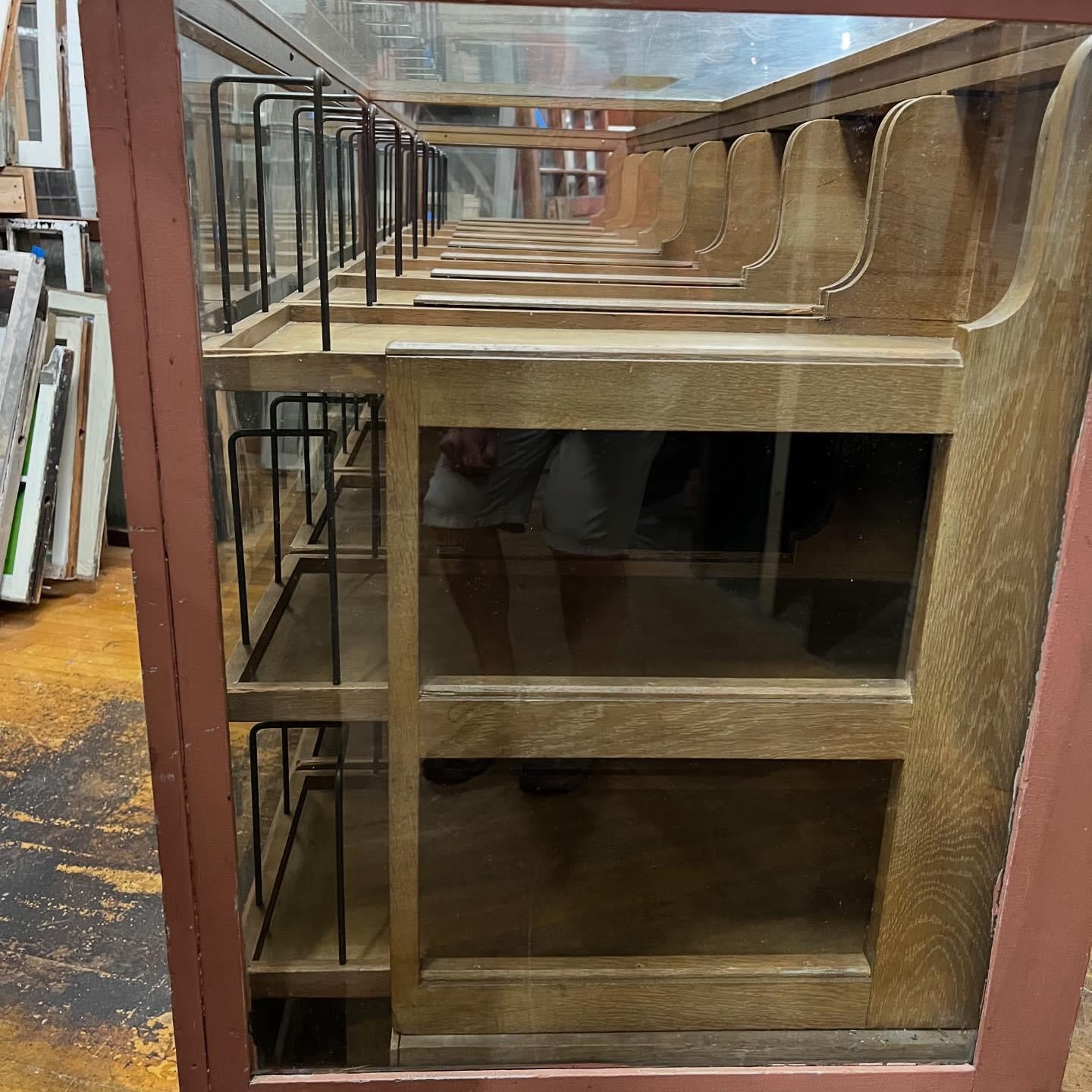 Antique Grand Rapids Show Case Co. Display Case Counter