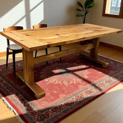 Custom Made Table Made From Reclaimed Antique Pine Table