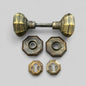 Antique Brass Octagonal Door Knob Set