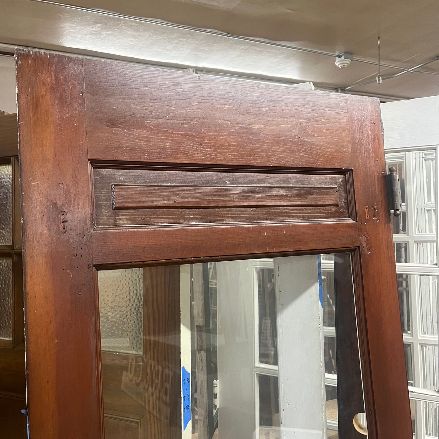 Ornate Antique Door With Glass