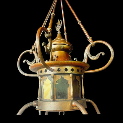 Vintage Brass Turkish/Moroccan Chandelier