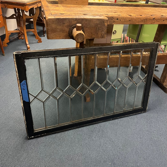 Antique Beveled Leaded Glass Window