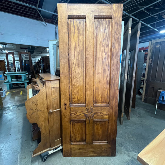 Solid Oak Antique Victorian Door