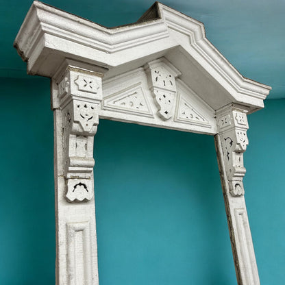 Antique Window Surround and Pediment from 1858 Victorian House