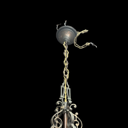 Antique Art Nouveau Five Arm Light/Chandelier (Rewired)