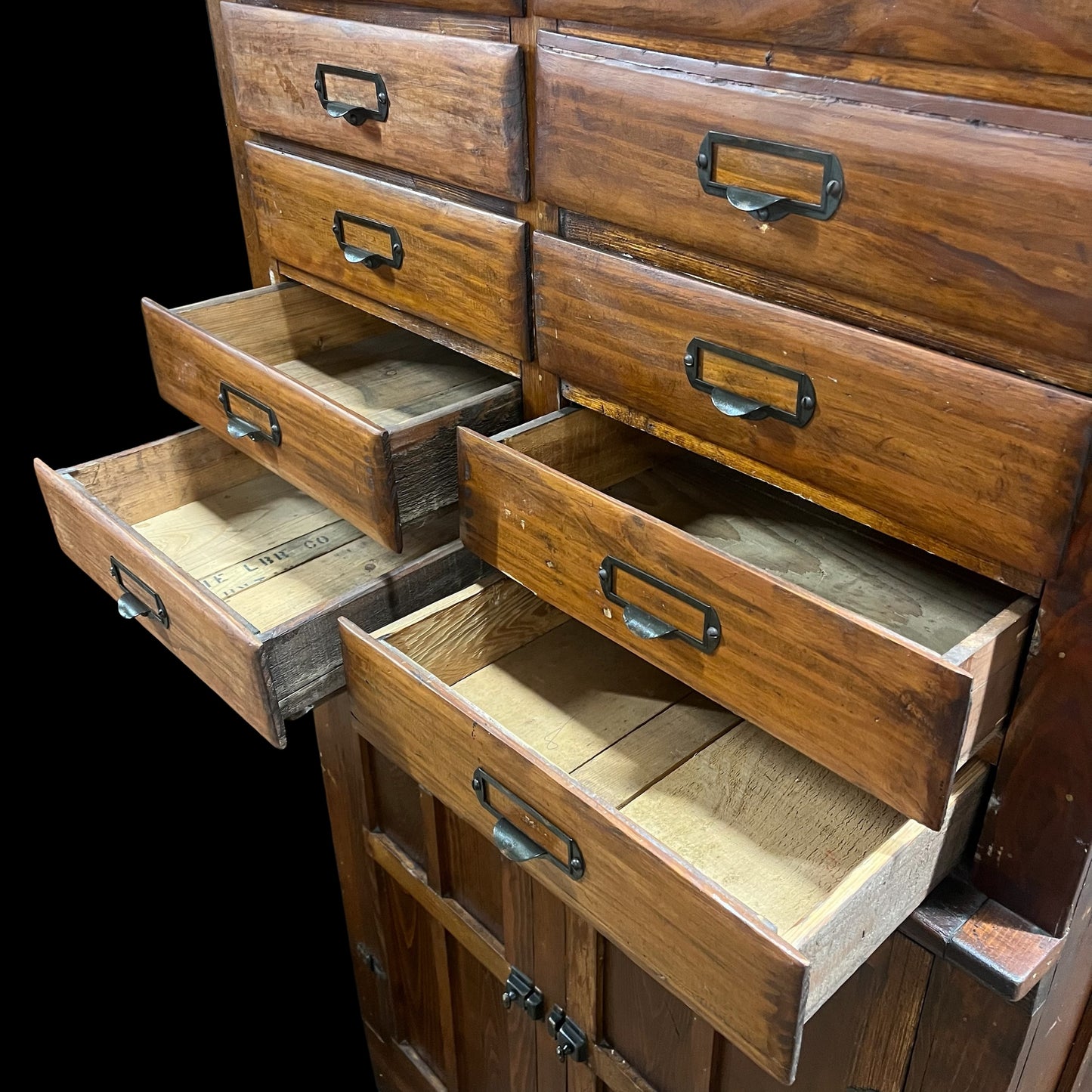 Antique (early 1900s) Cabinet with Drawers and Filing Slots