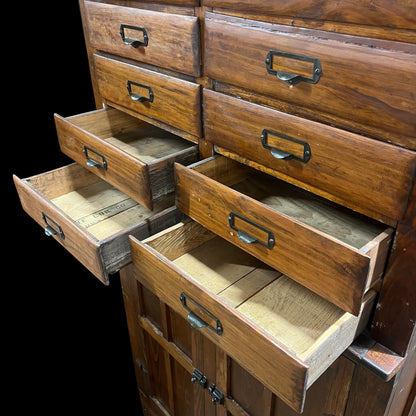 Antique (early 1900s) Cabinet with Drawers and Filing Slots
