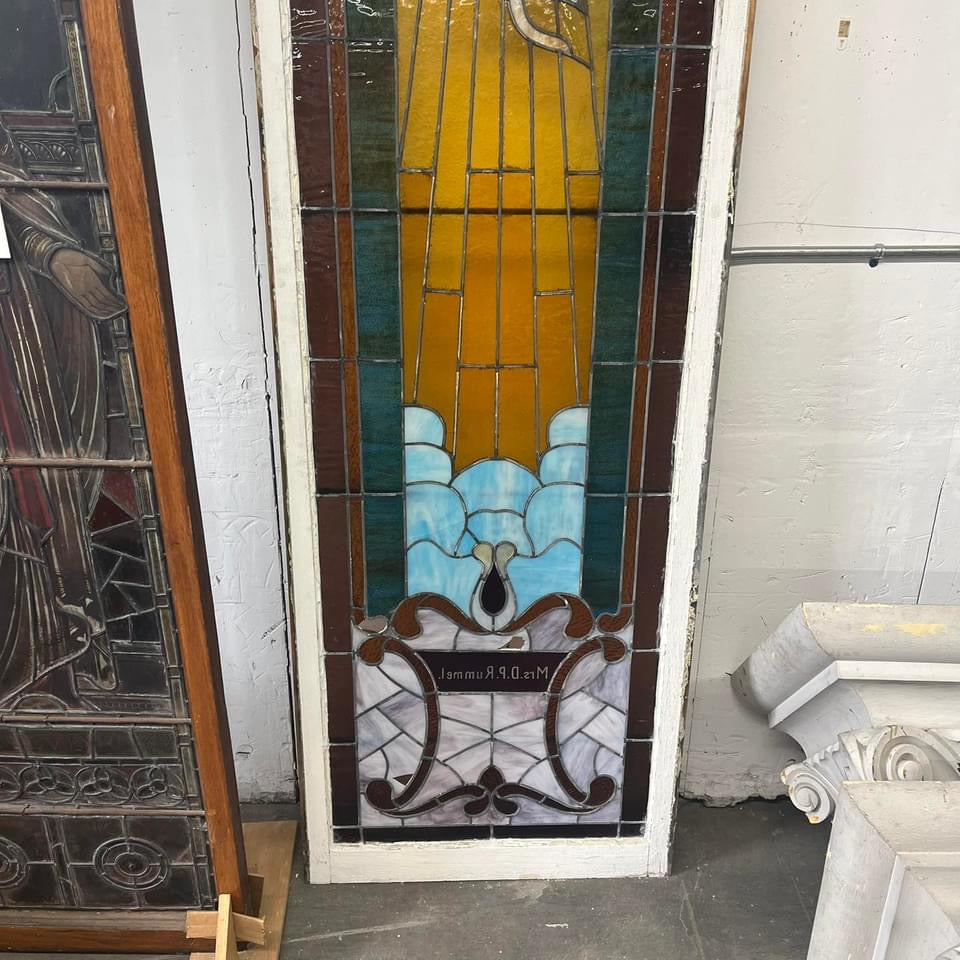 Antique (150 years old) Stained Glass Window