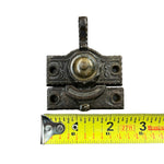 Load image into Gallery viewer, Antique Ornate Cast Iron With Brass Accent Window Lock
