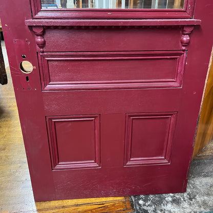 Antique Exterior Door With Half Glass