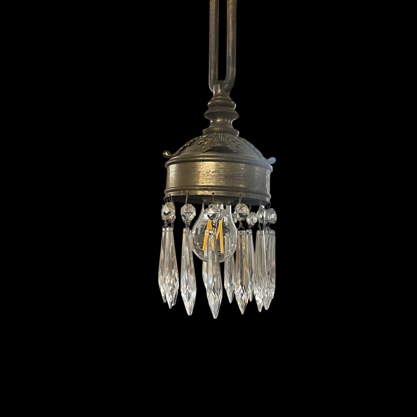 Antique Victorian Pendant Light - Rewired