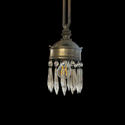 Antique Victorian Pendant Light - Rewired