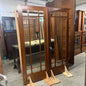 Antique Oak French Doors With Beveled Glass