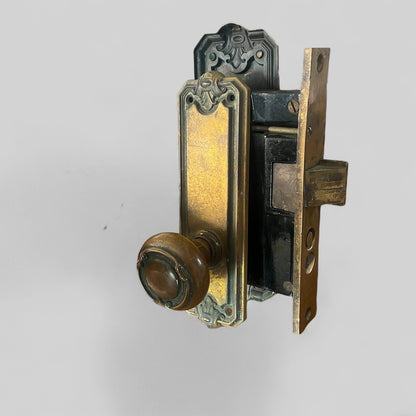 Antique Corbin Brass Exterior / Commercial Door Hardware Set