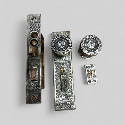 Antique Entry Door Set Manufactured by Corbin c. 1885