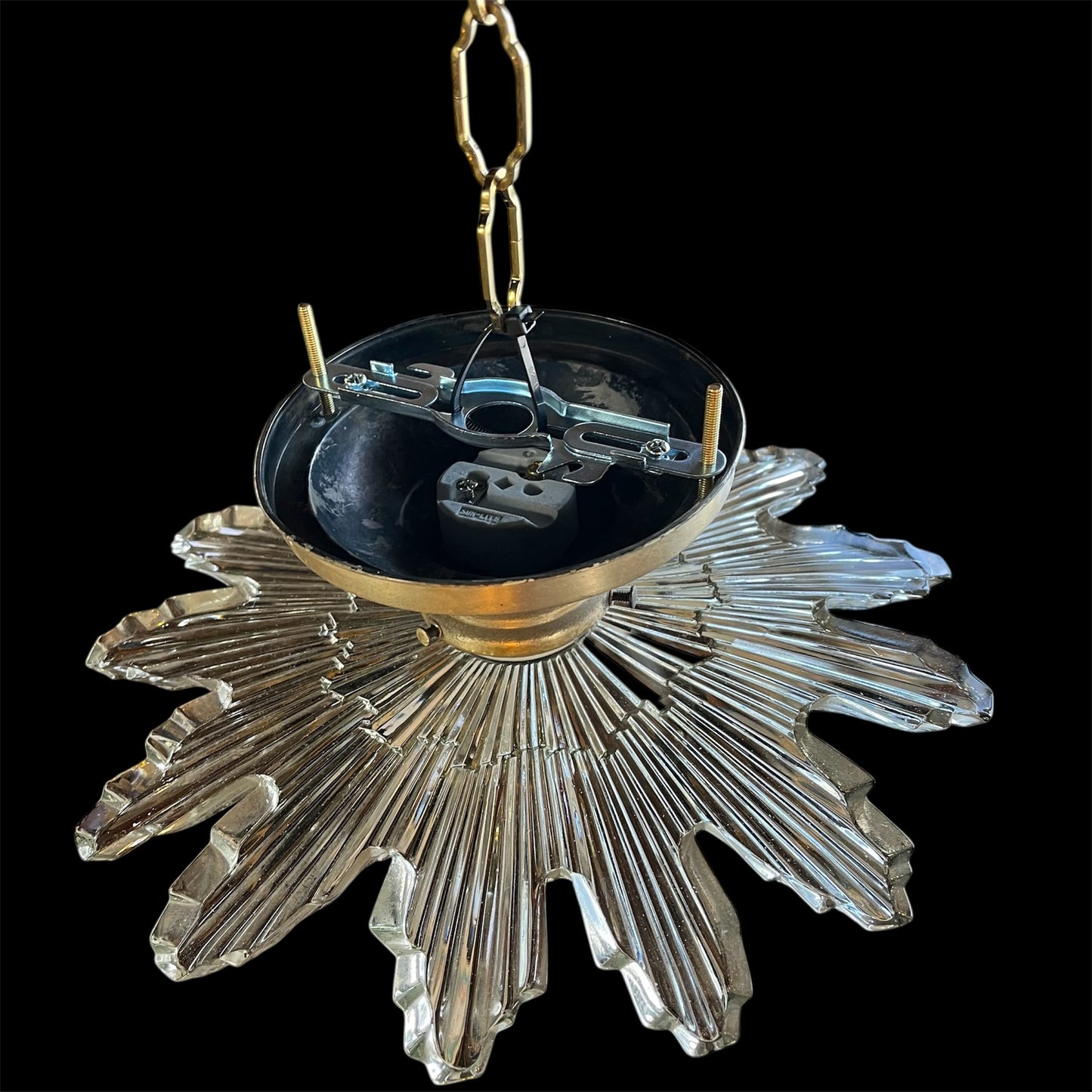 Vintage Art Deco Starburst Light