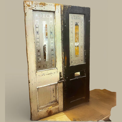Antique Victorian Entry Doorset