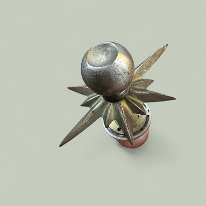 Mid-Century Schlage Starburst Doorknob Set (Non-Turning / Dummy Knob)