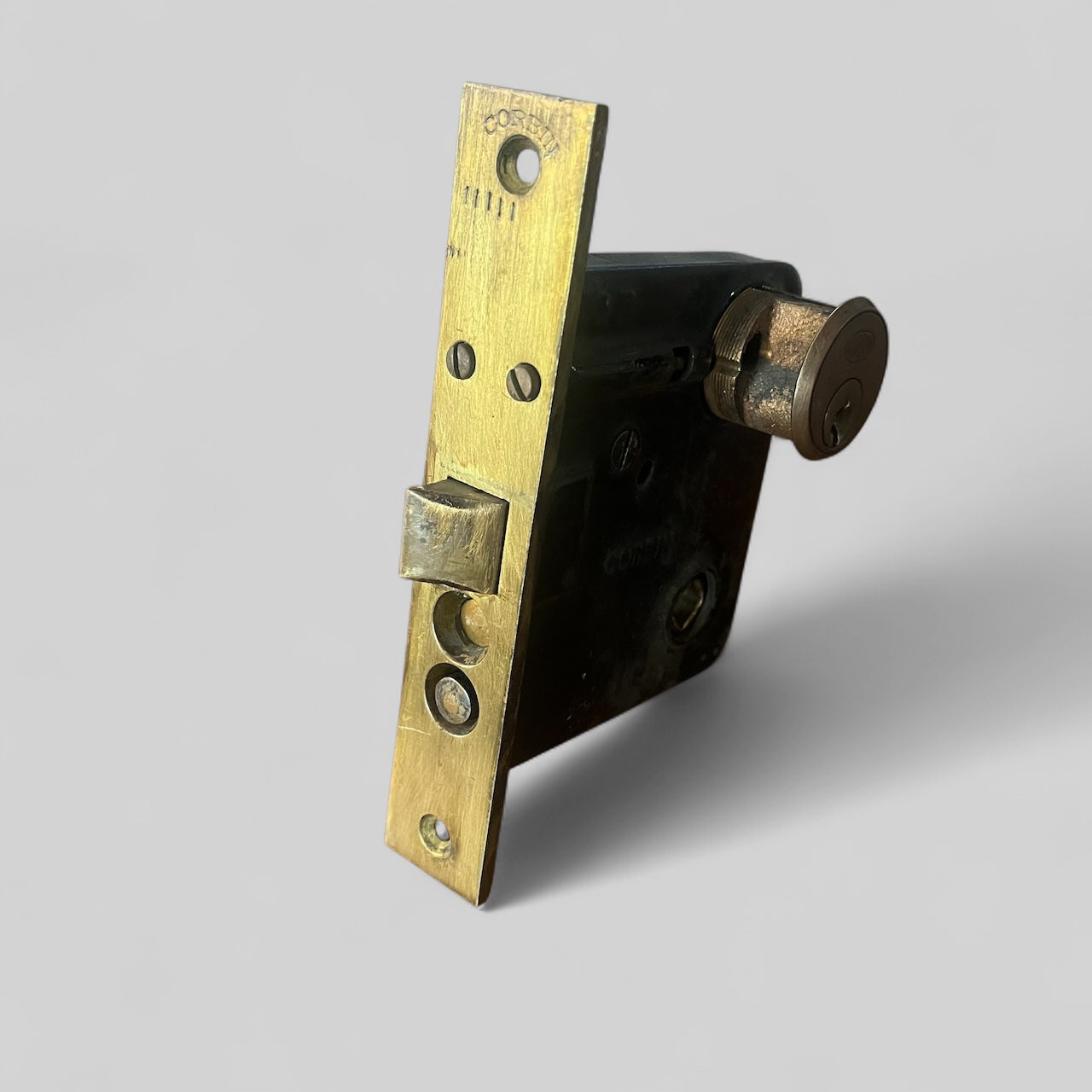Antique Corbin Brass Exterior Door Hardware Set