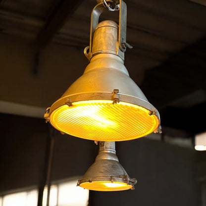 Vintage Industrial Crouse Hinds Aluminum Explosion-proof Light - Rewired