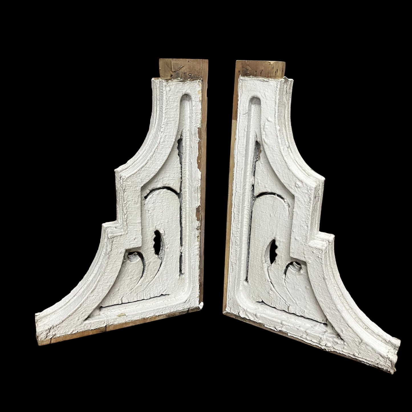 Antique Victorian Wood Corbel