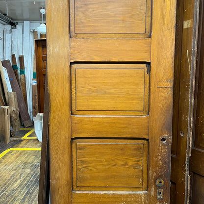 Tall Antique Oak 5 Panel Interior Door