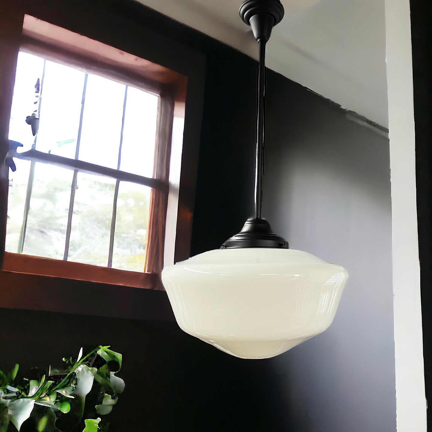 Vintage School House Style Pendant Light