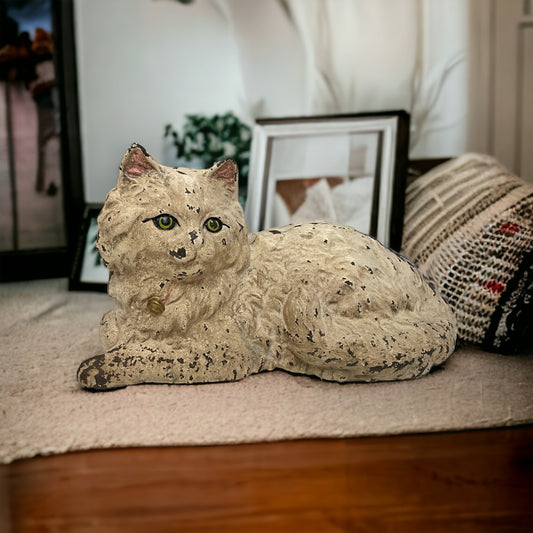 Antique Hubley Cast Iron Cat Door Stop