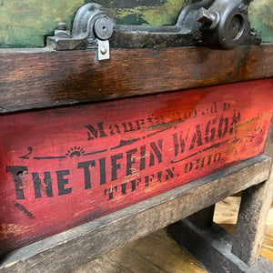 Antique Field Corn Sheller Made By Tiffin Wagon Co.