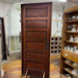 Antique Six Panel Swing Door with Frame