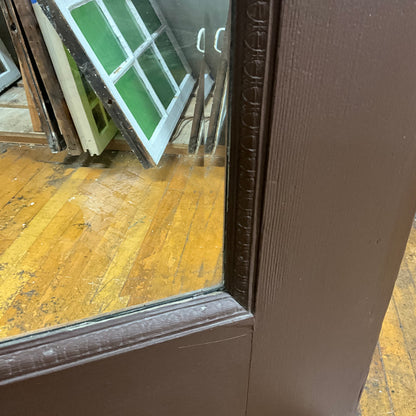 Extra Tall Antique (1920s) Entry Door with Original Beveled Glass