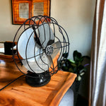 Load image into Gallery viewer, Vintage GE Desk Fan - Rewired With New Braided Cloth Wire/Vintage Style Plug
