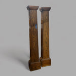 Load image into Gallery viewer, Pair of Antique Craftsman Style Oak Columns
