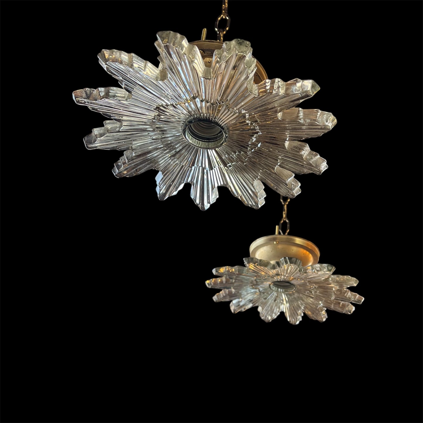 Vintage Art Deco Starburst Light