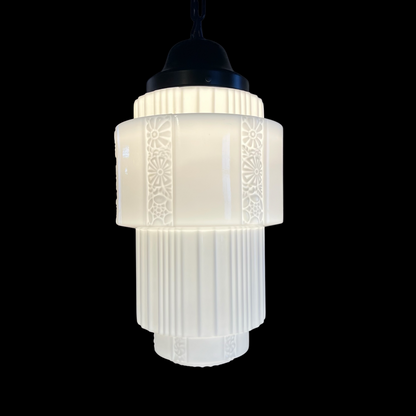 Vintage Art Deco ‘Skyscraper’ Pendant Light