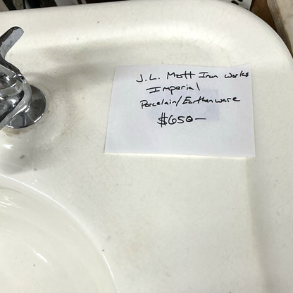 Antique Earthenware Pedestal Sink