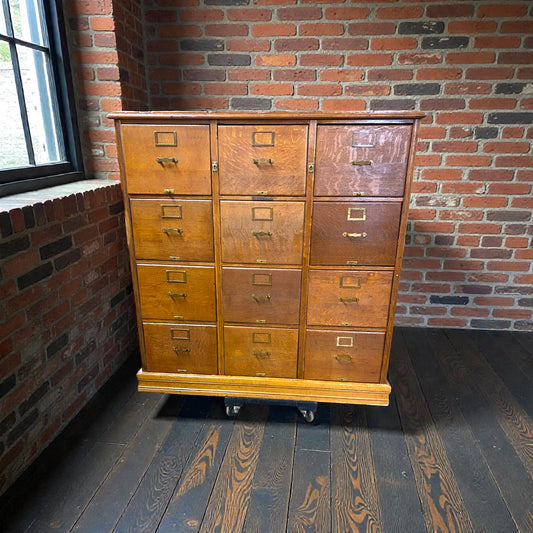 Vintage 12 Drawer Library Bureau