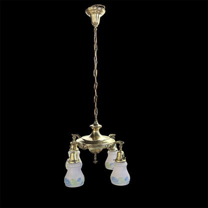 Antique Brass Victorian Chandelier